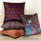 Floral Patterned Decorative Throw Pillow Covers, Set of 4, 18x18 Inch Modern Accent Pillow Covers 4 Pack - Image 3