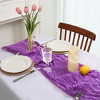 12 Pack Purple Cheesecloth Table Runner 23 x 120 Inch 10Ft - Image 3