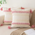 BUIOVBEY Boho Throw Pillow Covers Woven Tufted Pillow Cases with Tassels by BUIOVBEY