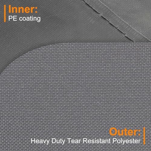 NettyPro Rolling Cushion Storage Bags with Wheel and Handle, Outdoor Patio Large Storage Container for Furniture Pillow Christmas Tree 9 Ft, 65 x 20 x 28 Inch, Grey - Image 2