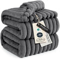 Bedsure Soft Cal King Size Blanket for Bed Frost Gray 102"x96" by BEDSURE