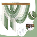 MEIVINES Large Macrame Wall Hanging Boho Tapestry Macrame Wall Art Decor - Image 3