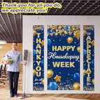 3 Pcs Lighted Happy Housekeeping Week Hanging Banner with LED Lights - Image 4