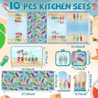 VitalCozy 10 Pcs Summer Flip Flop Beach Kitchen Decor Set Kitchen Towels - Image 3