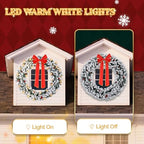 VINGLI 60" Extra Large LED Christmas Wreath with 220 Warm White Lights - Image 6