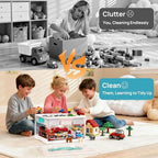 Vtopmart 24 QT Clear Craft Organizer with Removable Tray & Dividers, 1 Pack - Image 2