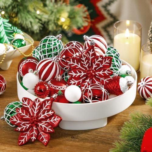 SHareconn 106 PCS Christmas Ball Ornaments for Christmas Tree Decorations - Image 3