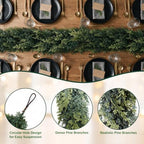 15FT Christmas Cedar Garlands Realistic, Real Touch Winter Xmas Garland, Christmas Decorations Indoor Outdoor, Artificial Holiday Decor Faux Greenery for Mantle, Fireplace, Table - Image 5