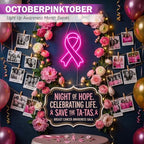 Zhengmy Breast Cancer Awareness Neon Sign, USB Powered Pink Ribbon Light - Image 4