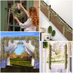 Fake Hanging Plants 28Pc-20 Artificial Ivy Vines, UV Resistant Greenery Ivy Leaves Garland with Flowers for Wedding Outdoor Decoration Home Indoor Wall Décor - Image 7