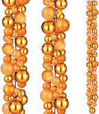 2 Pcs 6 ft Christmas Ball Ornament Garland, Orange by Yuxung