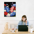 July 4th Patriotic Canvas Wall Art 4th of July USA Decorations American Flag and Butterfly Picture Wall Decor Independence Day Home Decor 24x32in - Image 7