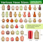 42 Pcs Vases Bulk Colored Glass Bud Vases Set, Assorted Vintage Bud Vases - Image 2