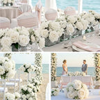 Auihiay 104pcs Roses Artificial Flower - Realistic White Fake Roses - Image 3