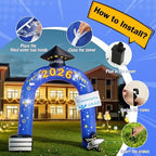 Lewondr 10FT Graduation Inflatable Outdoor Decorations Arch Class of 2026 - Image 6