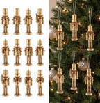 Amyhill 12 Pcs Brass Christmas Nutcracker Ornaments, Wooden Vintage by Amyhill