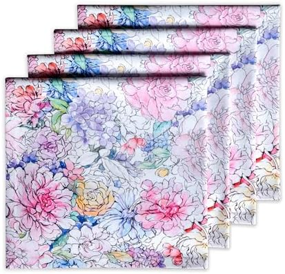 Maison d' Hermine Cloth Napkins Set of 4 Reusable 100% Cotton (20" x 20") by MaisondHermine