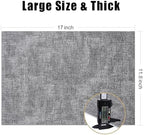 Homaxy PU Faux Leather Placemats for Dining Table, Set of 6, Black & White - Image 5