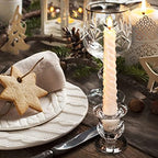 Foaincore 72 Pack Glass Candlestick Holders Bulk 2.5 Inch Taper Candle Holders Small Ritual Candle Stand Table Centerpieces for Wedding Christmas Valentine's Festival Party Dining Decorations (Clear) - Image 6