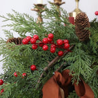 MIZII Christmas Garlands 10FT Artificial Pine Garland with Pinecone Berries Greenery Garland Christmas Decorations for Xmas Fireplace Mantle Home Decor Indoor Outdoor (Garland-10FT) - Image 4