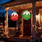 3 Pcs Outdoor Christmas Ornaments, Pop Up Lighted Ball with DIY Sticker - Image 6