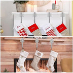 Lounsweer 12 Pcs Snowflake Christmas Stocking Holders - Image 6