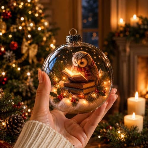 Glowing Christmas Story Ornaments, 8-Piece Light Up Mini Scene Set (Set G) - Image 4