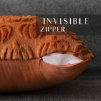 DFXSZ Fall Pillow Covers 24x24 2Pcs Rust Pumpkin Fall Decorations for Home - Image 2