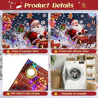 16x7Ft Christmas Garage Door Cover, Garage Door Christmas Decorations, Large Garage Door Xmas Cover, Xmas Banner Decorations for Party,Home,Outdoor,Indoor - Image 3