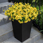 20 Bundles Artificial Flowers for Outdoor, Fake Plants Spring Decor,Yellow - Image 6