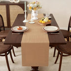 100% Pure French Linen Table Runner (Beige,14x120 Inch) - Image 4