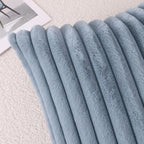 Pallene Faux Fur Decorative Throw Pillow Covers 26x26 Set of 2, Blue Grey - Image 6