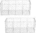 DII Chicken Wire Collection Farmhouse Vintage Wall Baskets, Medium Basket, White by DII