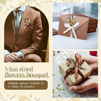 Layhit 12 Pcs Mini Dried Flower Bouquet Boho for Wedding,Bright - Image 6