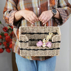 Rustic Seagrass Hanging Wall Basket for Front Door（Rectangular) - Image 3