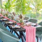 12 Pack Dusty Rose 10Ft Cheesecloth Table Runner - Image 6