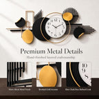 39" Modern Large Wall Clock Decorative Metal Art for Living Room - Image 6