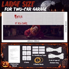 WovWeave 7 x 16 Ft Halloween Garage Door Cover Banner, Clown - Image 2