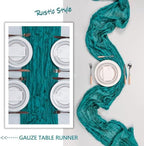12 Pack 35 x 120 Inch Teal Table Runner Cheesecloth 10Ft - Image 6
