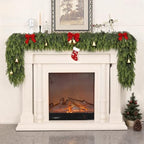 1PCS 6FT Lifelike Touch Artificial Cedar Garland for Mantle Christmas Decor - Image 2