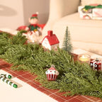 Valery Madelyn 6ft Artificial Norfolk Pine Christmas Garland for Mantle 2PC - Image 2