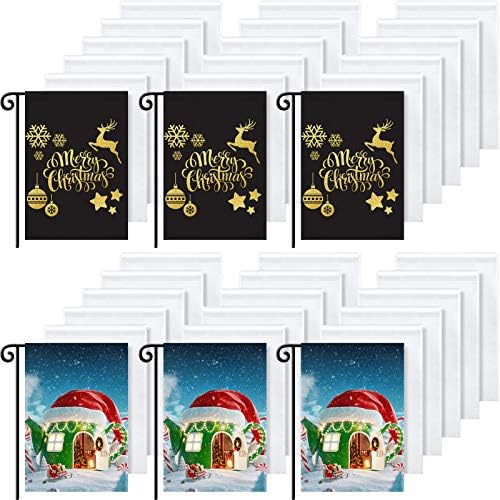 Boao 36 Pieces Sublimation Garden Flag Blank Bulk 12x18 inch Banner by Boao