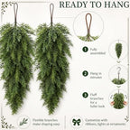 2 Pack 30" Christmas Teardrop Swag for Windows, Classic Style - Image 3
