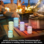 ALAZA St Patricks Day Clover Leaves Shamrocks Flickering Flameless Candles Battery Operated with Remote Timer,Tea Light Candles LED Pillar Votive Candles Set of 2 for Outdoor Indoor Decorations - Image 7