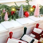 HMASYO Christmas Stocking Holders for Mantle Set of 4, White Heavy Duty Iron Stocking Hangers Base, Low Profile Weighted Stocking Holder Hooks for Fireplace Tabletop Shelf Christmas Decoration - Image 6