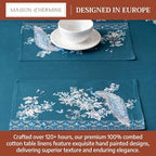 Maison d' Hermine Placemats Set of 4 Reusable 100% Combed Cotton (13"x19") - Image 3