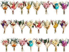 12/24PCS Handmade Dried Flower Bouquet with Stems Natural Dried Wildflowers 7.5 Inch Mini Dry Flowers for Vase Farmhouse Decor, Wedding Styling, Photography Props, Gift DIY(24pcs, Colorful) by Unknown