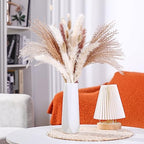 Didaey 10 Pack Composite Plastic Flower Vases Bulk White Small Boho Floral Vases for Dried Flower Bouquet Pampas Grass Centerpieces Fall Wedding Party Living Room Decor(Classic) - Image 5