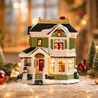 MUMTOP Christmas Village Houses, Ceramic Christmas Village, Christmas Decor by MUMTOP