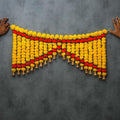 Colourful Traditional Toran | Toran Door Hanging | Marigold Decorations for Pooja, Bandhanwar, Diwali | Decorations for Door Mantle | Indian Thoranam | 3 Feet (Pack of 1) by DesiFavors